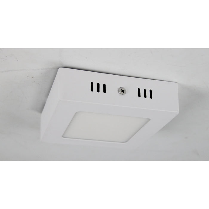 LAMP LED TECHO CUADRADA BLANCA 6W 4000K