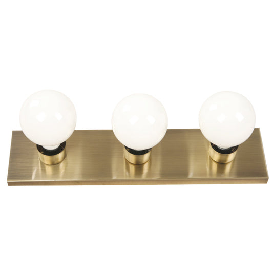 LAMP. PARED BRONCE ANTIGUO 3L E27 60W