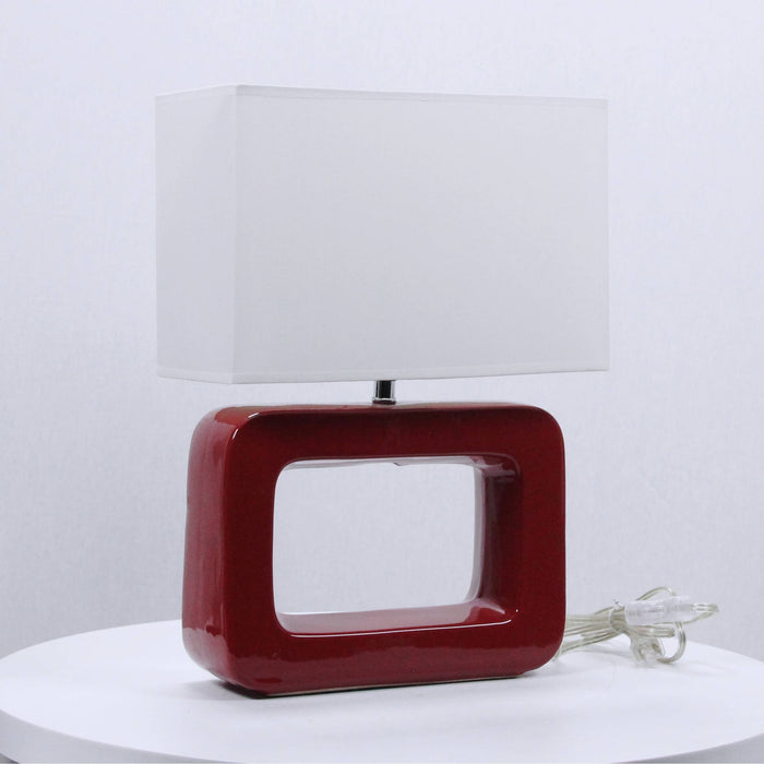 LAMP. MESA ROJO 1L E27 60W