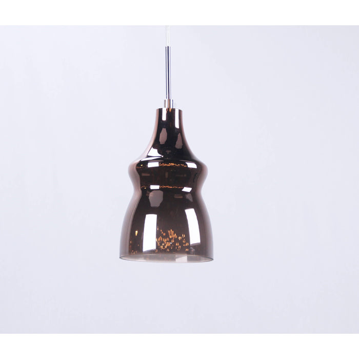 LAMP. COLGANTE CROMO 1L E14 40W