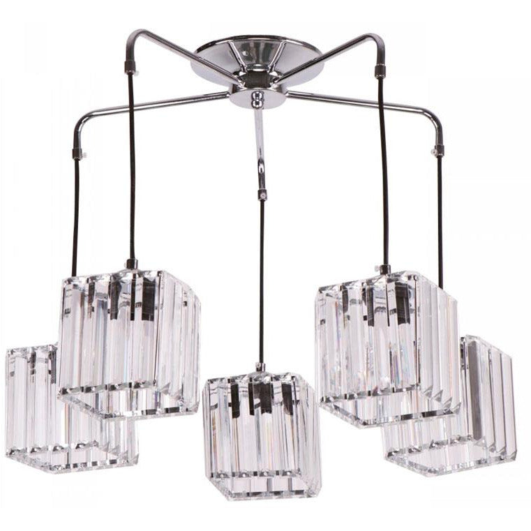 Lámpara Techo Cromo 5L E27 40W