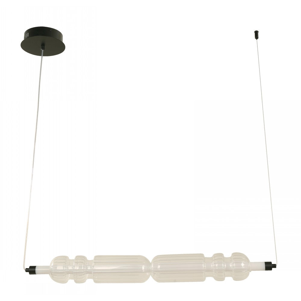 LAMP. LED COLGANTE NEGRO 8W 100-240V 3000K