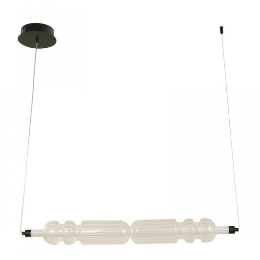 LAMP. LED COLGANTE NEGRO 8W 100-240V 3000K