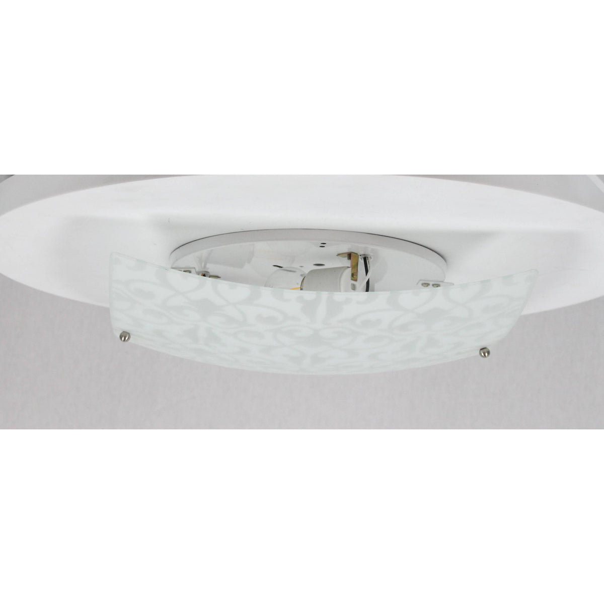 LAMP. TECHO NIQUEL SATINADO 1L E27 60W