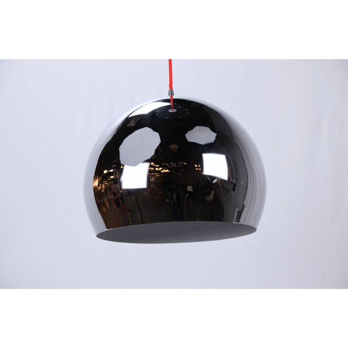 LAMP. COLGANTE CROMO 1L E27 60W