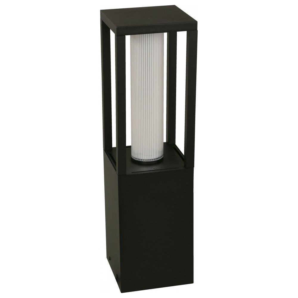 LAMP. LED EXT. DE POSTE NEGRO 12W 100-240V 3000K