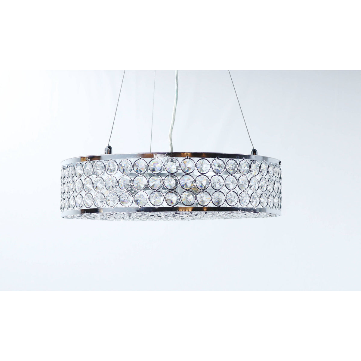 LAMP. COLGANTE CROMO 3L E14 40W (CONVERTIBLE)