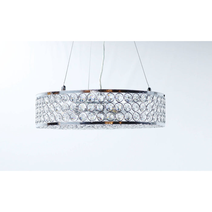 LAMP. COLGANTE CROMO 3L E14 40W (CONVERTIBLE)