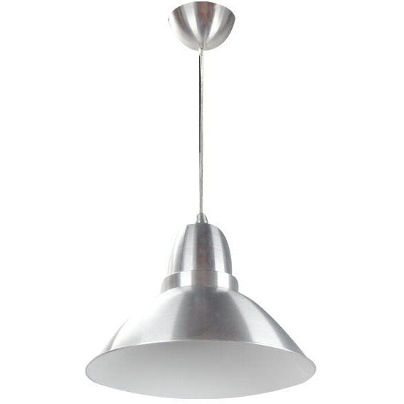 LAMP. COLGANTE PLATEADO 1L E27 100W