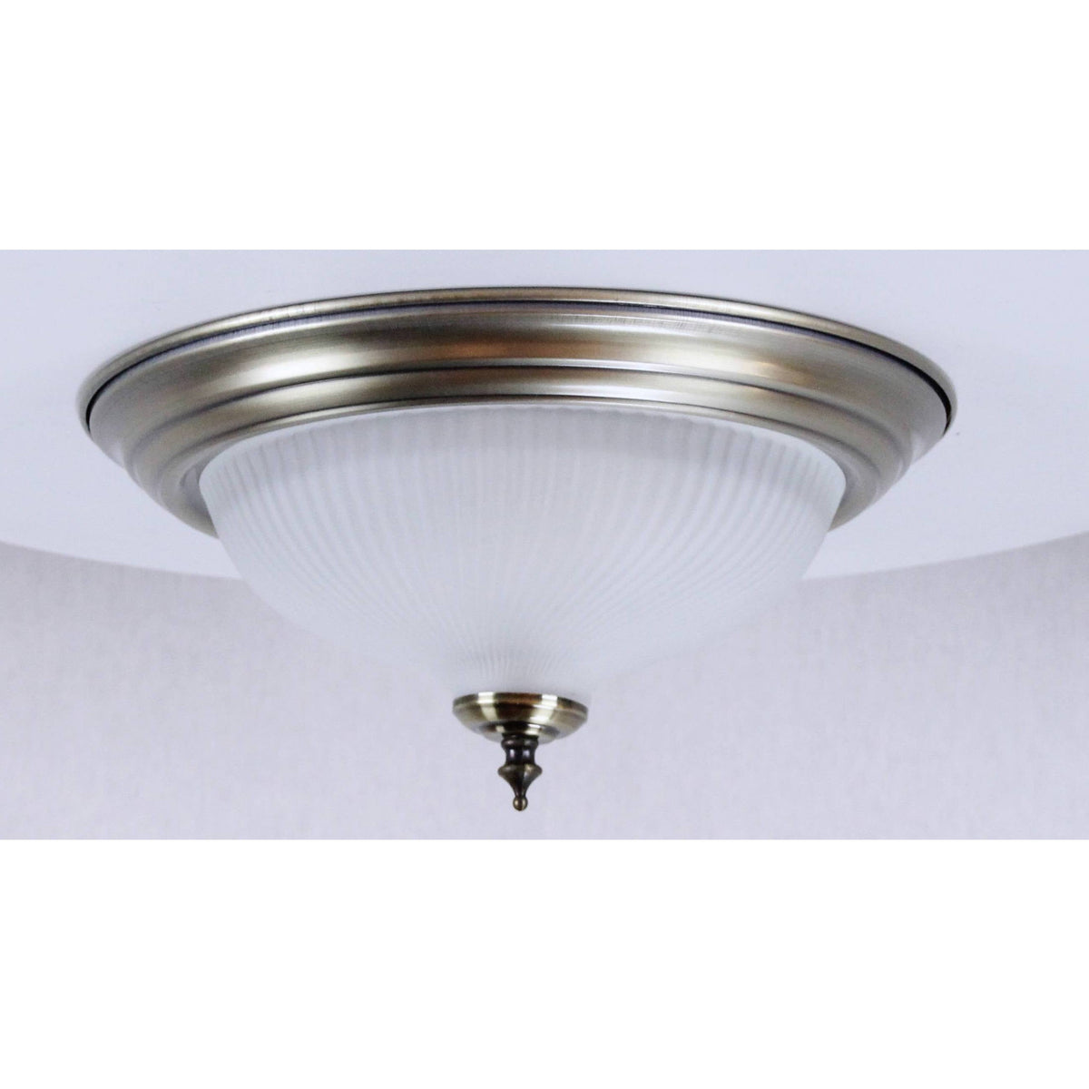 LAMP. TECHO NÍQUEL SATINADO 2L E27 60W
