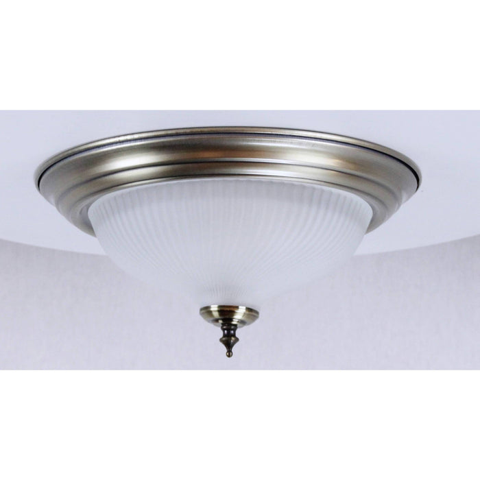 LAMP. TECHO NÍQUEL SATINADO 2L E27 60W