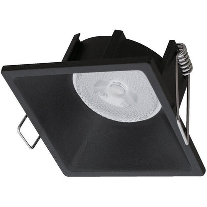 LAMP. TECHO EMPOTRABLE NEGRO 1L GU10 13W