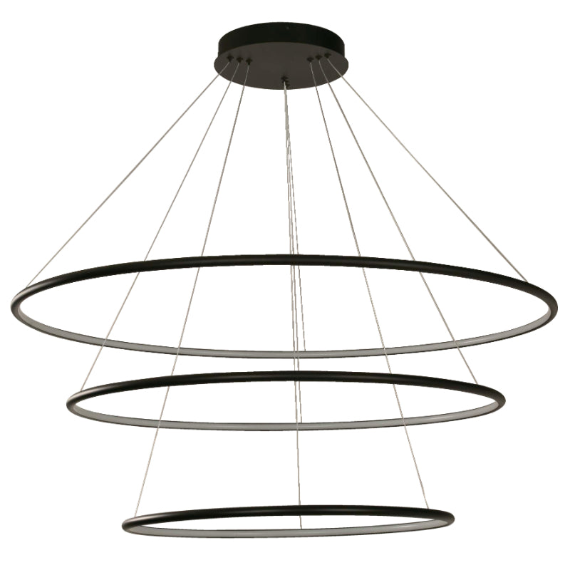 LAMP. LED COLGANTE NEGRO 1L 130W 120-277V 3000K