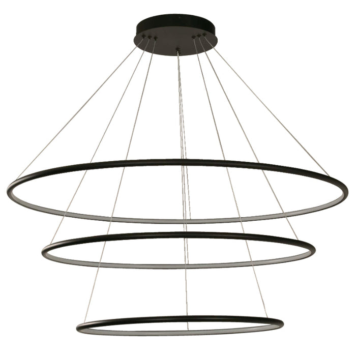 LAMP. LED COLGANTE NEGRO 1L 130W 120-277V 3000K