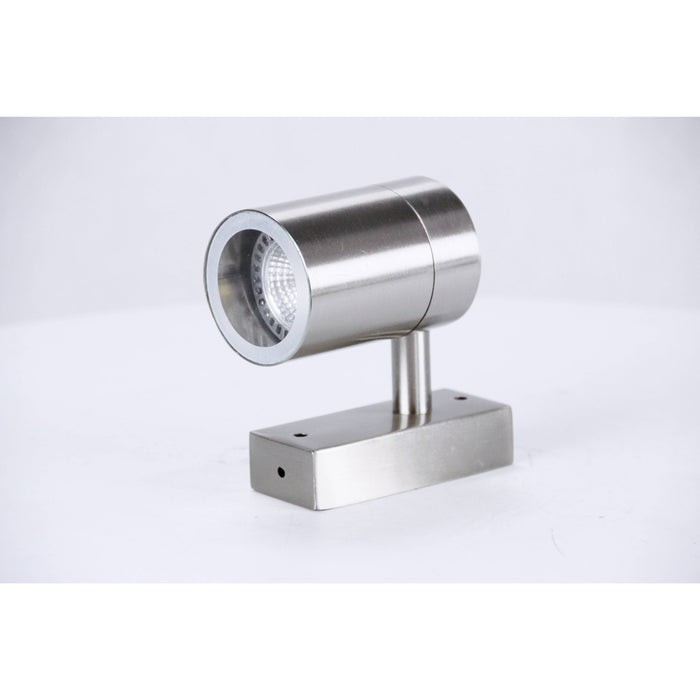 LAMP. EXT. PARED PLATEADO 1L GU10 35W I/B