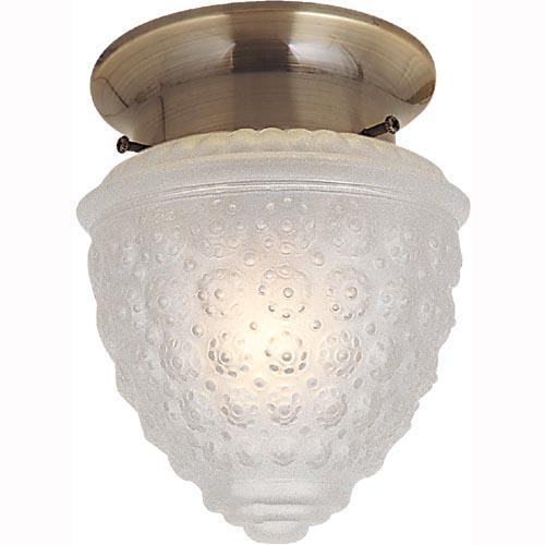 LAMP. TECHO BRONCE ANTIGUO 1L E27 60W