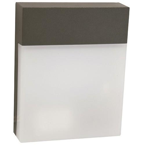 LAMP. LED EXT. PARED GRIS 1L 8W 100-240V 3000K