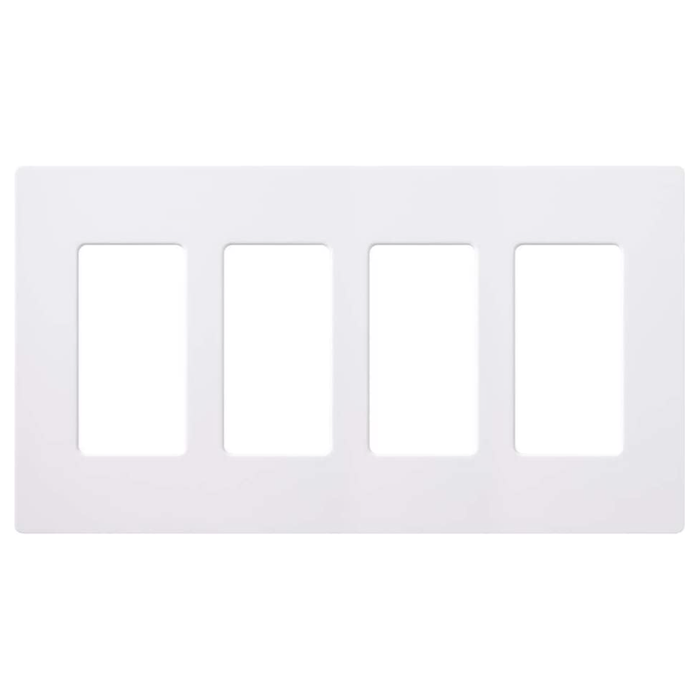PLACA DECORATIVA DE PARED 4-GANG BLANCO