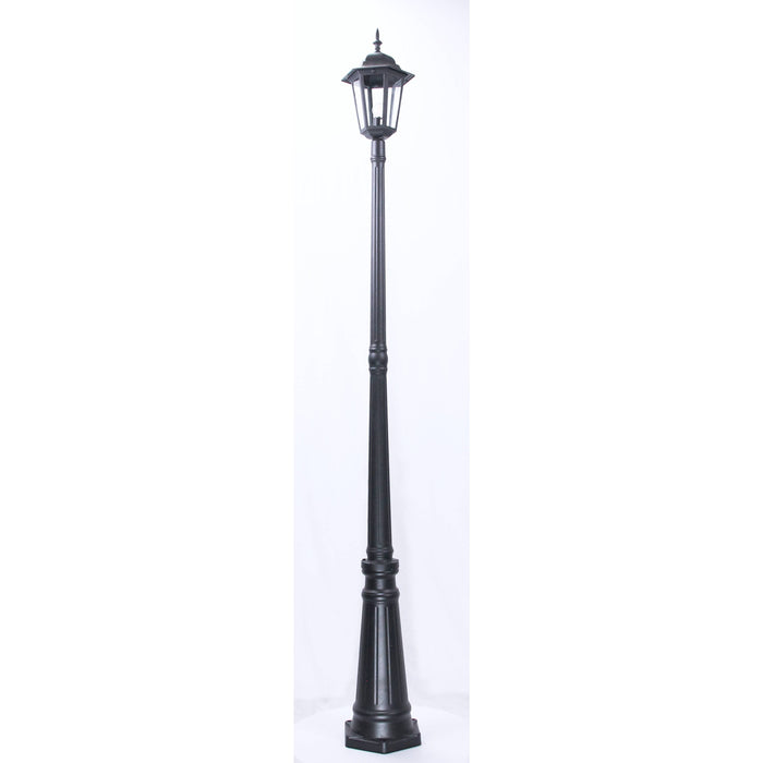 Lámpara Exterior  Poste Negro 1L E27 100W