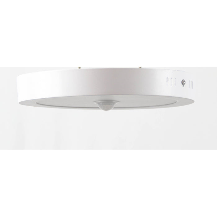 LAMP. LED TECHO BLANCO 1L 18W 6000K CON SENSOR DE MOVIMIENTO