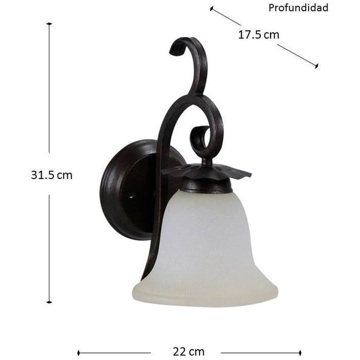 LAMP. PARED OXIDO 1L E27 60W