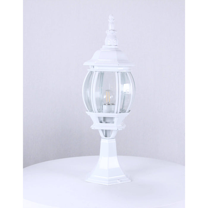 LAMP. EXT. POSTE BLANCO 1L E27 100W