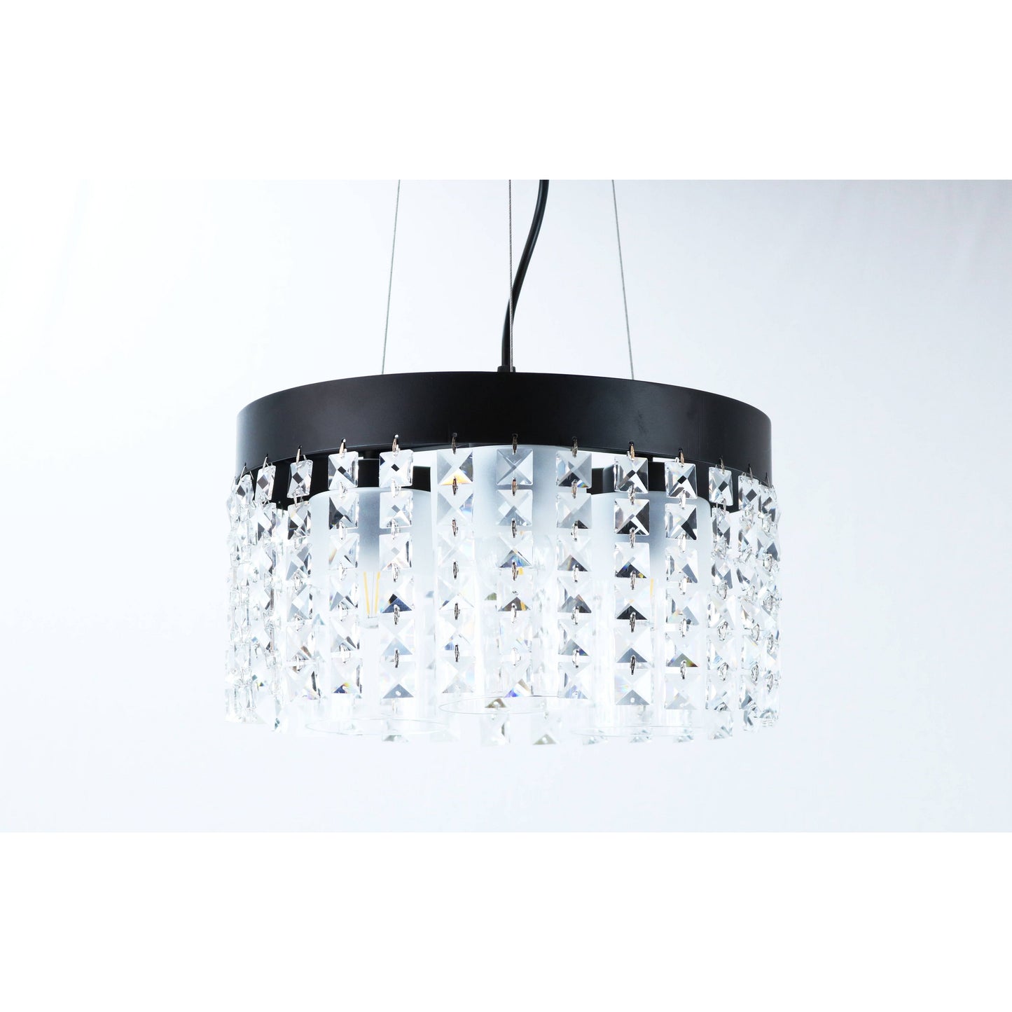 LAMP. COLGANTE NEGRO 3L E27 60W