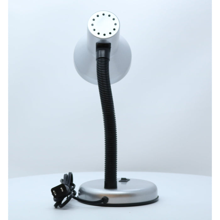 LAMP. ESCRITORIO PLATEADO Y NEGRO 1L E27 40W
