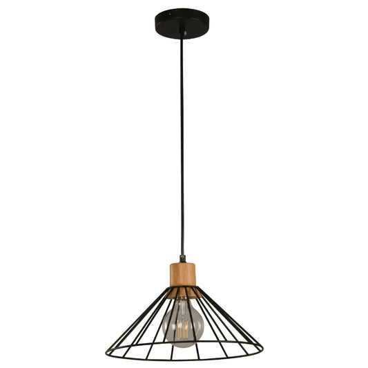 LAMP. TECHO NEGRO 1L E27 60W