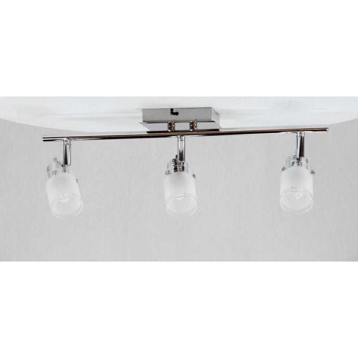 LAMP. TECHO REFLECTORA CROMO 3L G9 40W