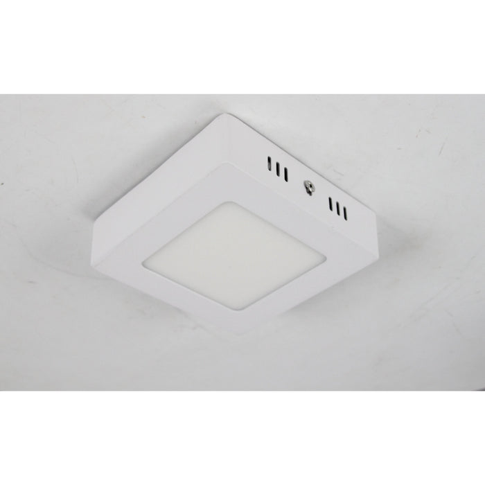 LAMP LED TECHO CUADRADA BLANCA 6W 6000K