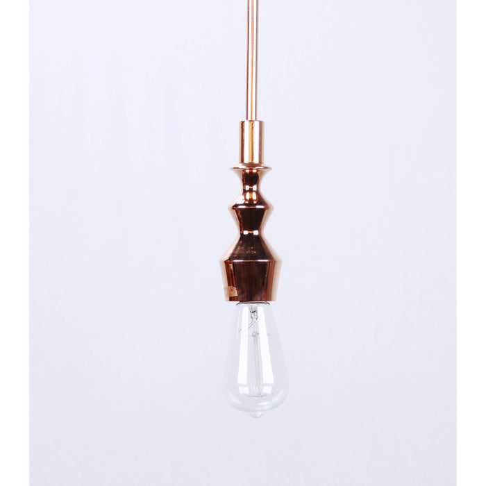 LAMP. COLGANTE COBRE 1L E27 60W