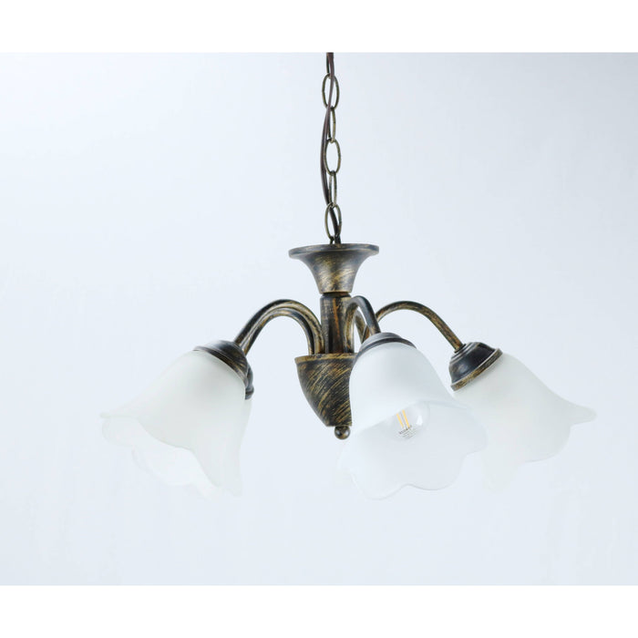 LAMP. COLGANTE DORADO 5L E27 60W