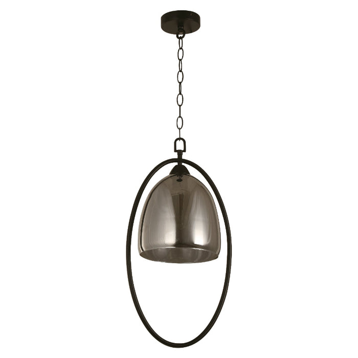 LAMP. COLGANTE NEGRO 1L E26 60W