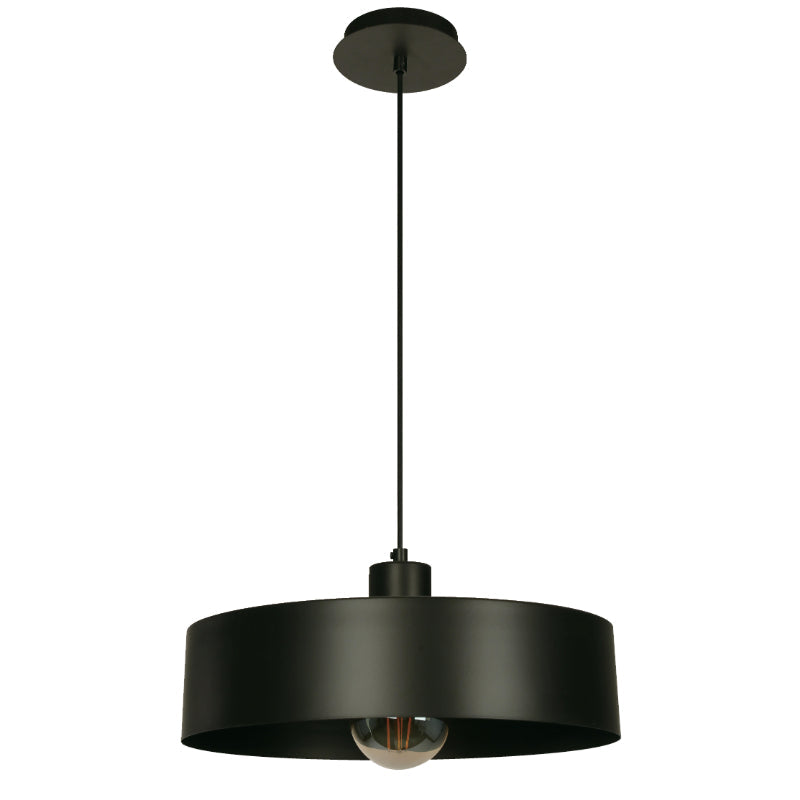 LAMP. COLGANTE NEGRO 1L E27 40W