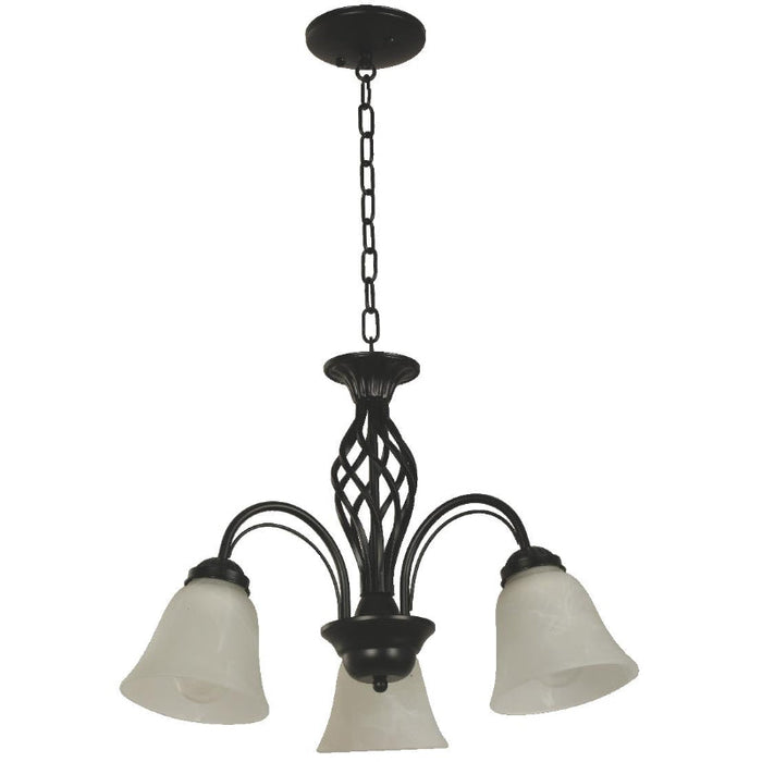LAMP. COLGANTE NEGRO 3L E27 60W