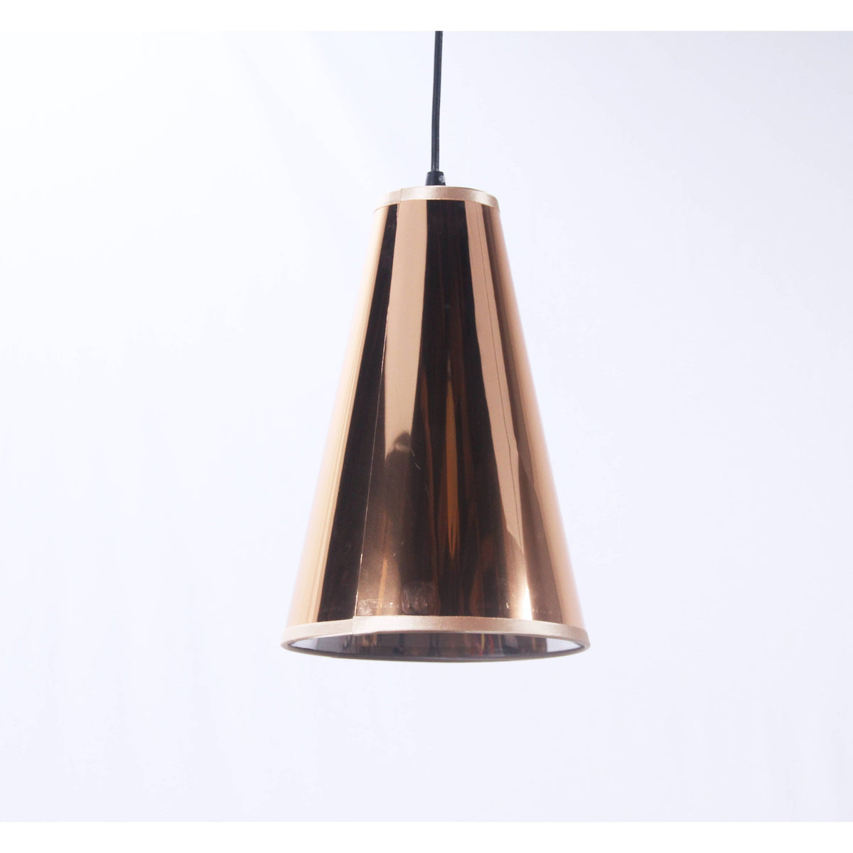 LAMP. COLGANTE DORADO 1L E27 60W