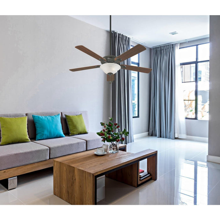VENTILADOR DE TECHO 52" NEGRO 2L E27 40W