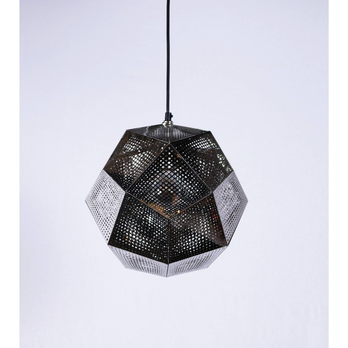 LAMP. COLGANTE COBRE Y NEGRO 1L E27 60W