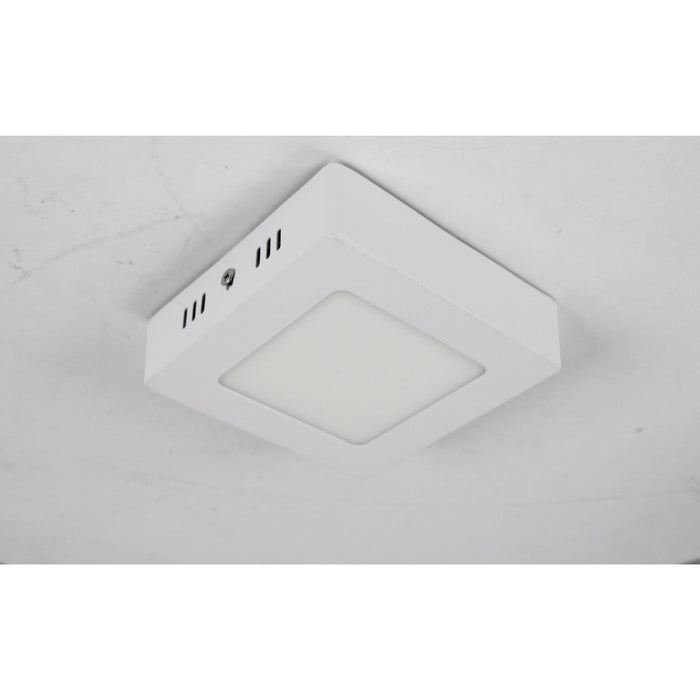 LAMP LED TECHO CUADRADA BLANCA 6W 6000K