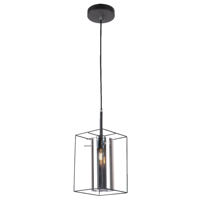 LAMP. COLGANTE NEGRO 1L E27 60W