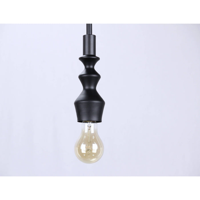 LAMP. COLGANTE NEGRO 1L E27 60W
