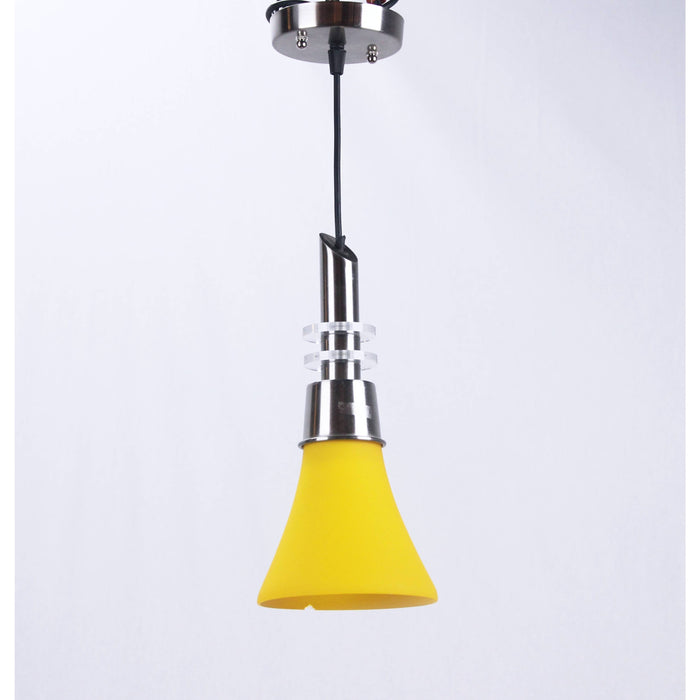 LAMP. COLGANTE AMARILLO 1L E27 60W
