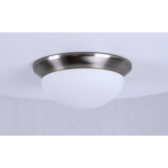 LAMP. TECHO NIQUEL SATINADO 1L E27 60W (2 PIEZAS)