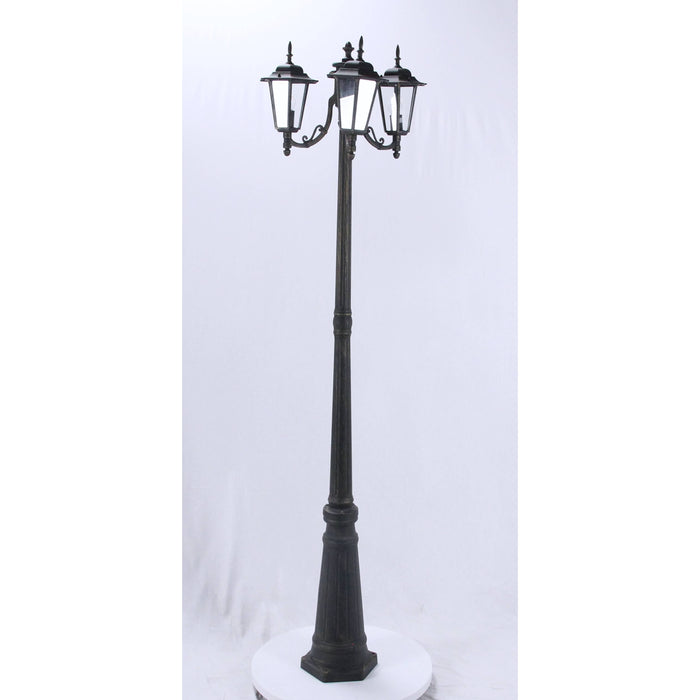 LAMP. EXT. POSTE NEGRO 3L E27 100W