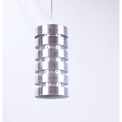 LAMP. COLGANTE PLATEADO 1L E27 60W