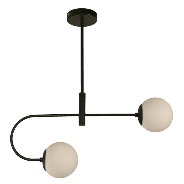 LAMP. COLGANTE NEGRO 2L E27 40W