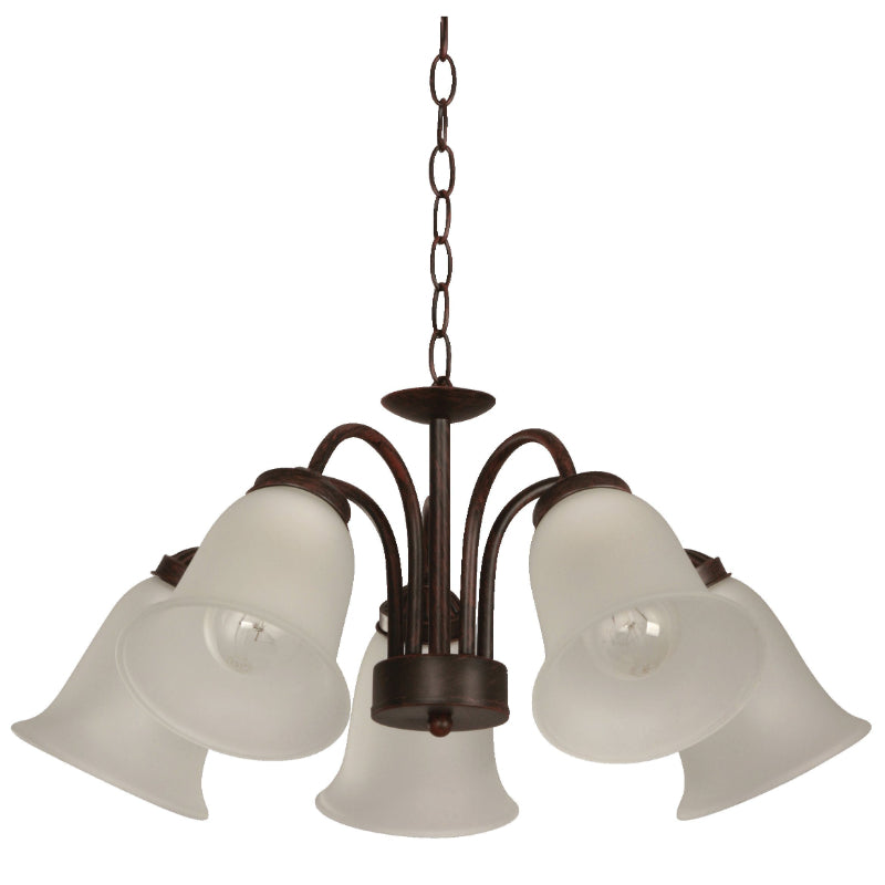 LAMP. COLGANTE NEGRO CEPILLADO 5L E27 60W