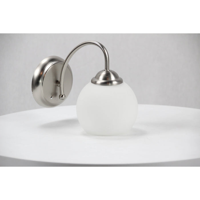 LAMP. PARED NÍQUEL SATINADO 1L E27 60W
