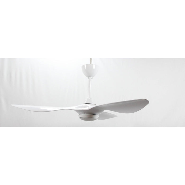 VENTILADOR LED DE TECHO 52" BLANCO 1L 12W 120V 3000K CON CONTROL REMOTO (DC MOTOR)